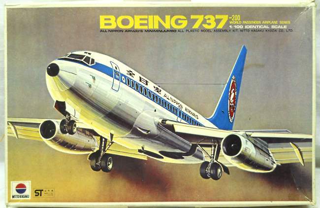 Nitto 1/100 Boeing 737-200 - ANA All Nippon Airways, 400-400 plastic model kit
